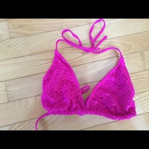 Pink Lace Mossimo Bikini Top Size Large